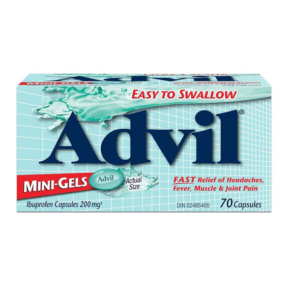 Advil Mini Gels - 70 Capsules