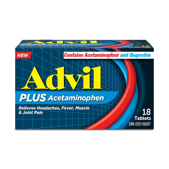 Advil Plus Acetaminophen - 18 Tablets