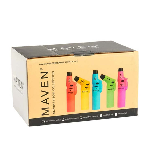 Maven Alpha Neon Torch Lighters - 15ct