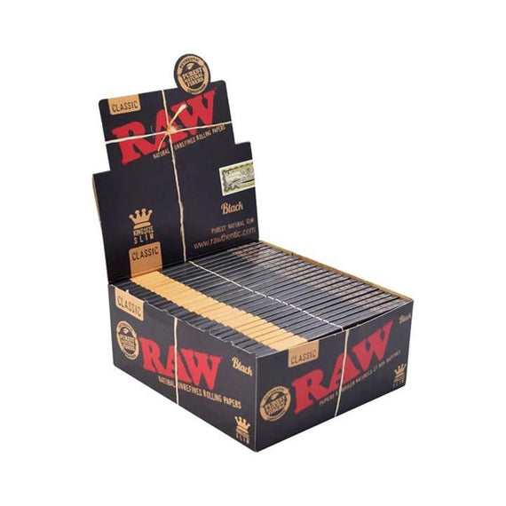 RAW Classic Black King Size Slim 32/pack